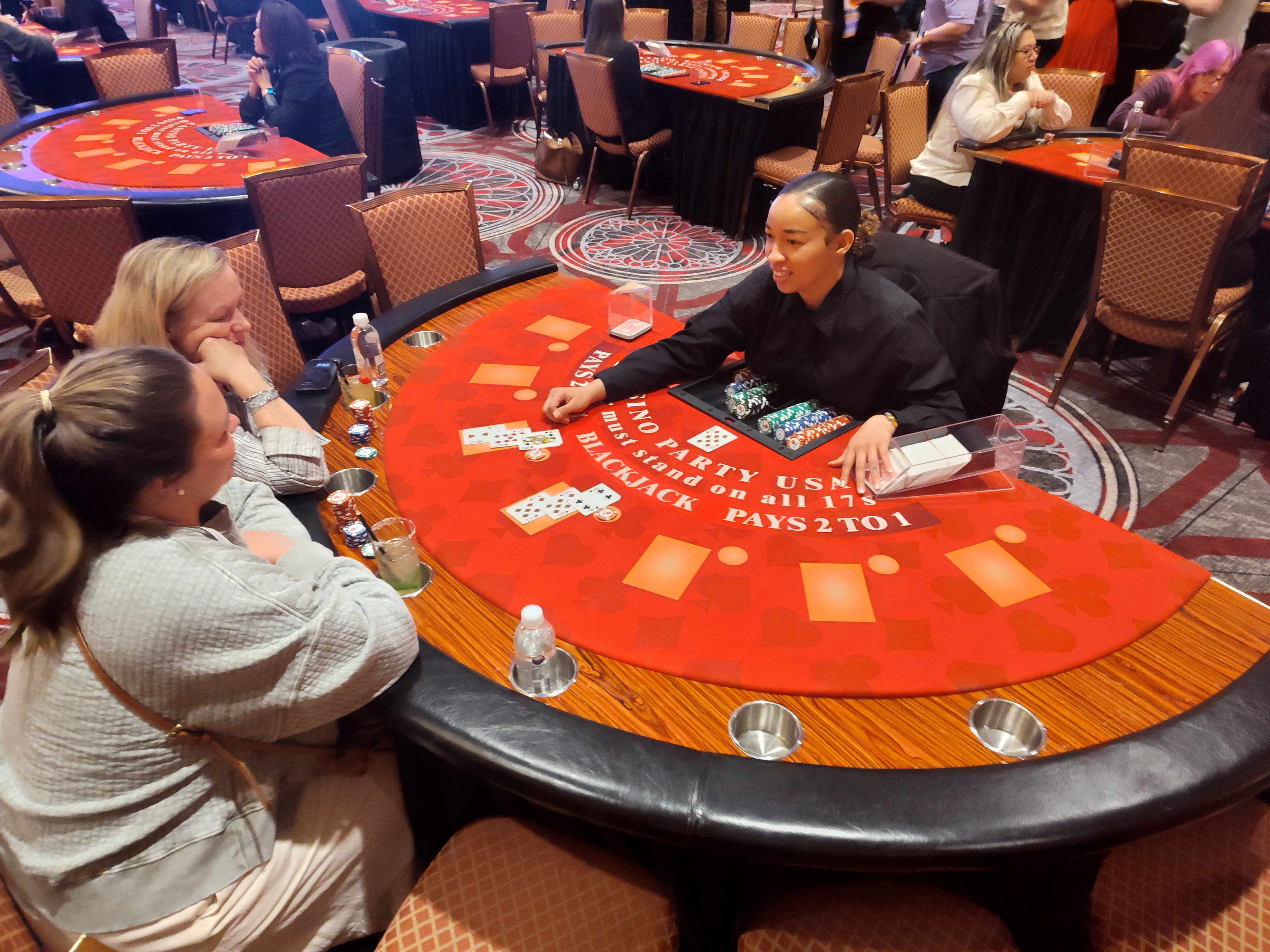 Las Vegas casino party setup