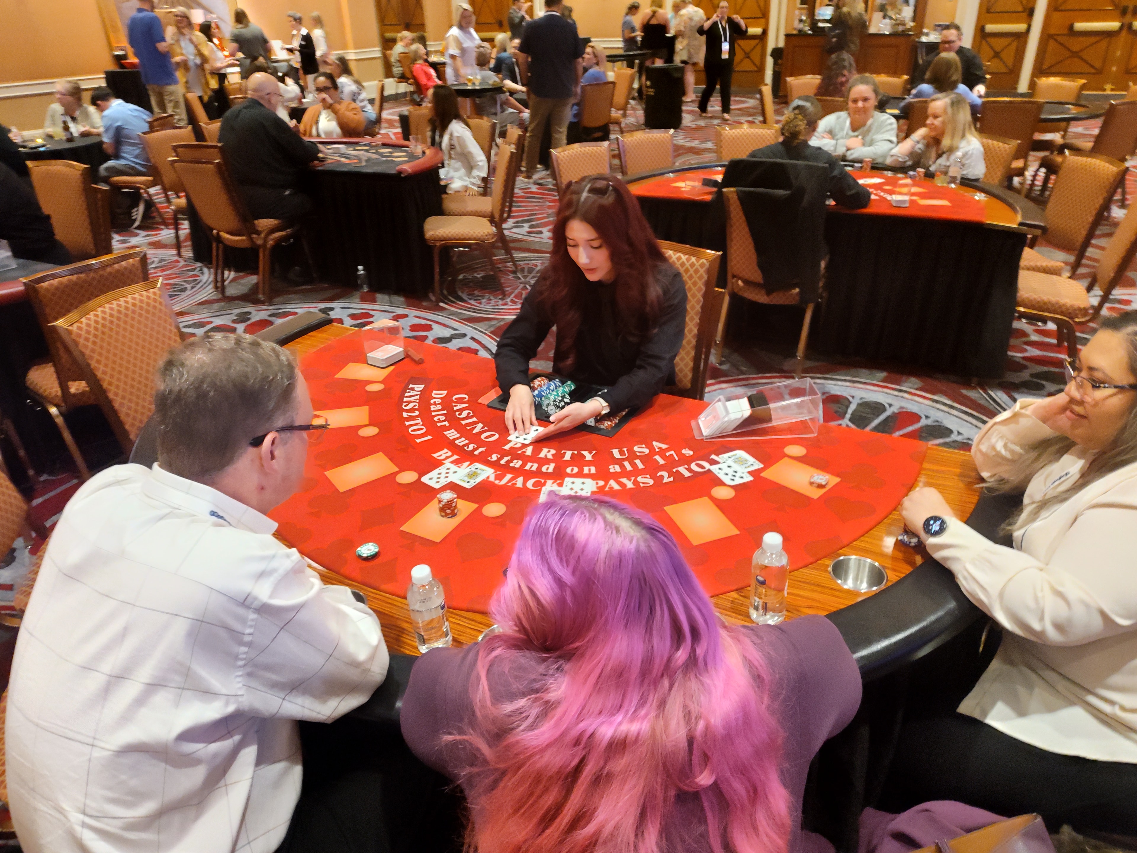 Casino party gaming tables Las Vegas